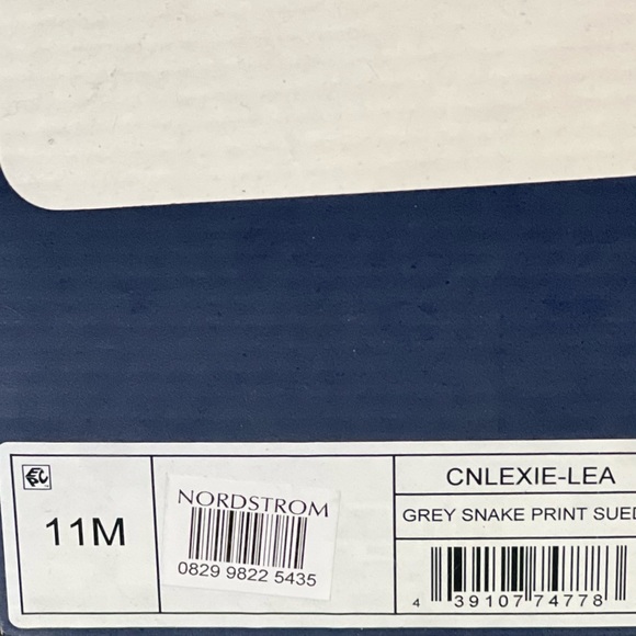 Caslon Lexie Pointed-Toe Slingback Flats - Grey Genuine Suede Snake Prin… - Picture 3 of 3